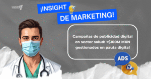 Campañas de publicidad digital en sector salud con estrategia paid media y más de $100M MXN gestionados